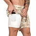 camo 2 in 1 running shorts