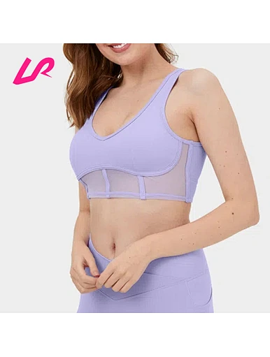 mesh front sports bra