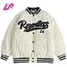 women and men print versity jacket