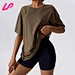 womens oversized workout shirts