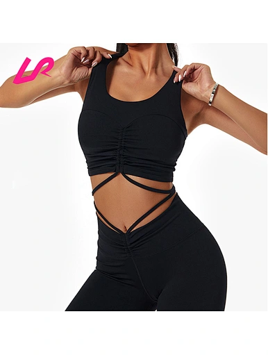 front drawstring fold design top
