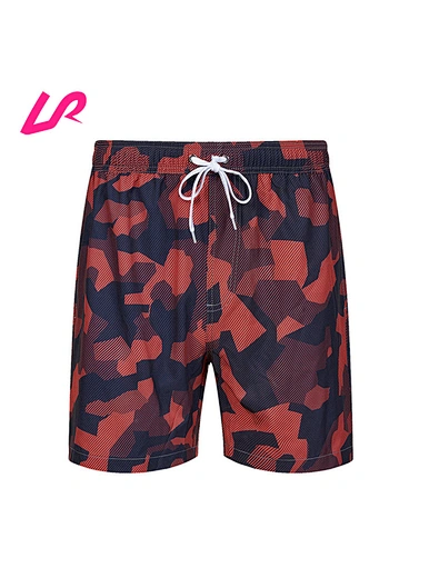 full print beach sports shorts for men