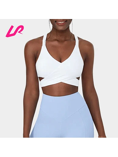 cross back sports bra