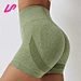 Wholesale Seamless High Wasit Scrunch Butt Biker Shorts