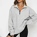custom collar zip sweater
