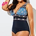 one piece print bikibi women's swimwear