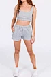 grey sweatshorts