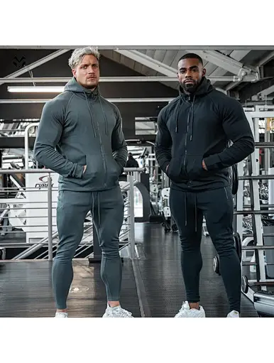 mens two piece sweatsuit