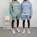 oversized hoodie and shorts