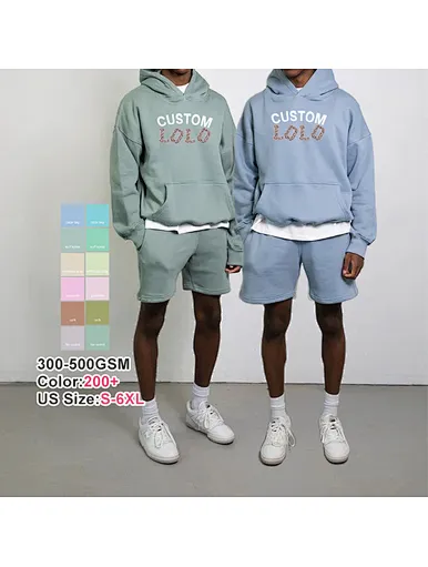 oversized hoodie and shorts
