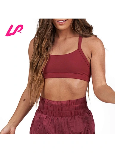 custom cross back sports bra