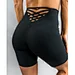 crisscross back running shorts ladies