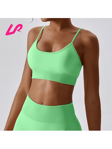 spaghetti strap sports bra