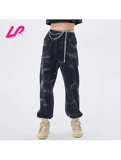 Custom Logo Comfortable Tid Dye Fitness Joggers For Women