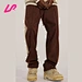 designer straight leg trousers