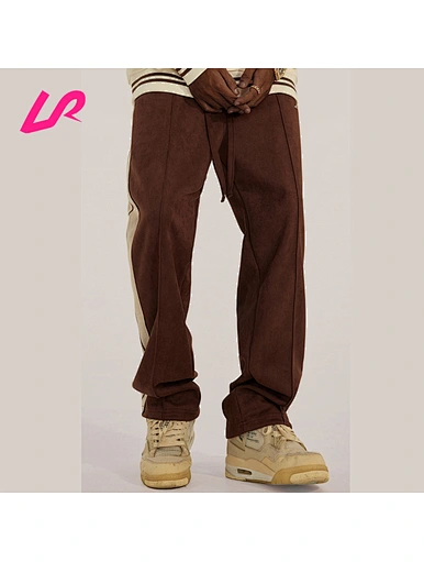 designer straight leg trousers