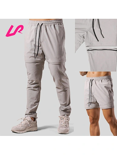 detachable leg joggers for men