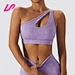 one oblique shoulder sports bra