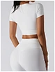 ribbed white t shirt
