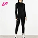 women thumb hole zip up long sleeve jumpsuit