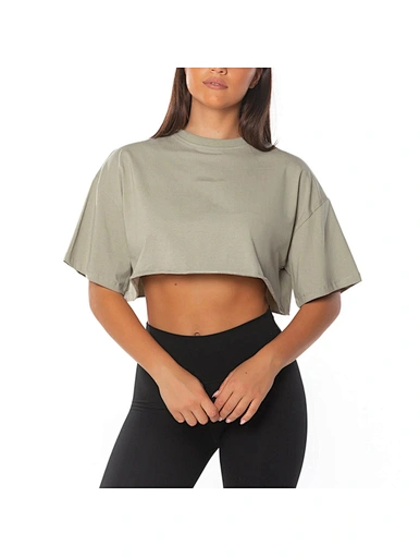 drop shoulder t shirt for women