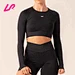 long sleeve crop top