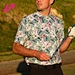 Men's Floral printing polo golf t-shirts manufacture