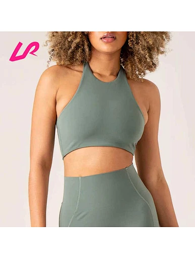 halter sports bra