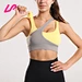 color block sports bra