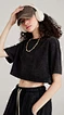 cropped oversized shirt