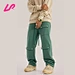 solid straight leg pants