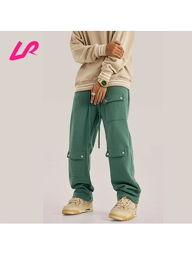 solid straight leg pants