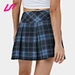 plaid pleated skirt