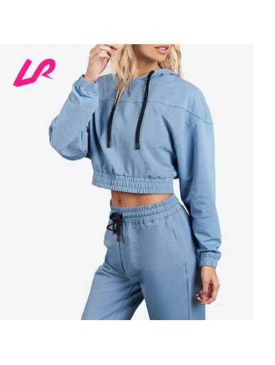 ladies cropped hoodie