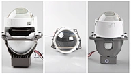 Various colors bi led projector lens
