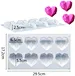 diamond heart shape silicone cake mold