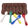 molde de chocolate con cuchara