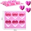 diamond heart shape silicone cake mold