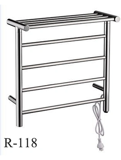 Chrome Bathroom Heated Towel Rail Towel Warmer Rack Stainless Steel Electric Towel Warmer Rack