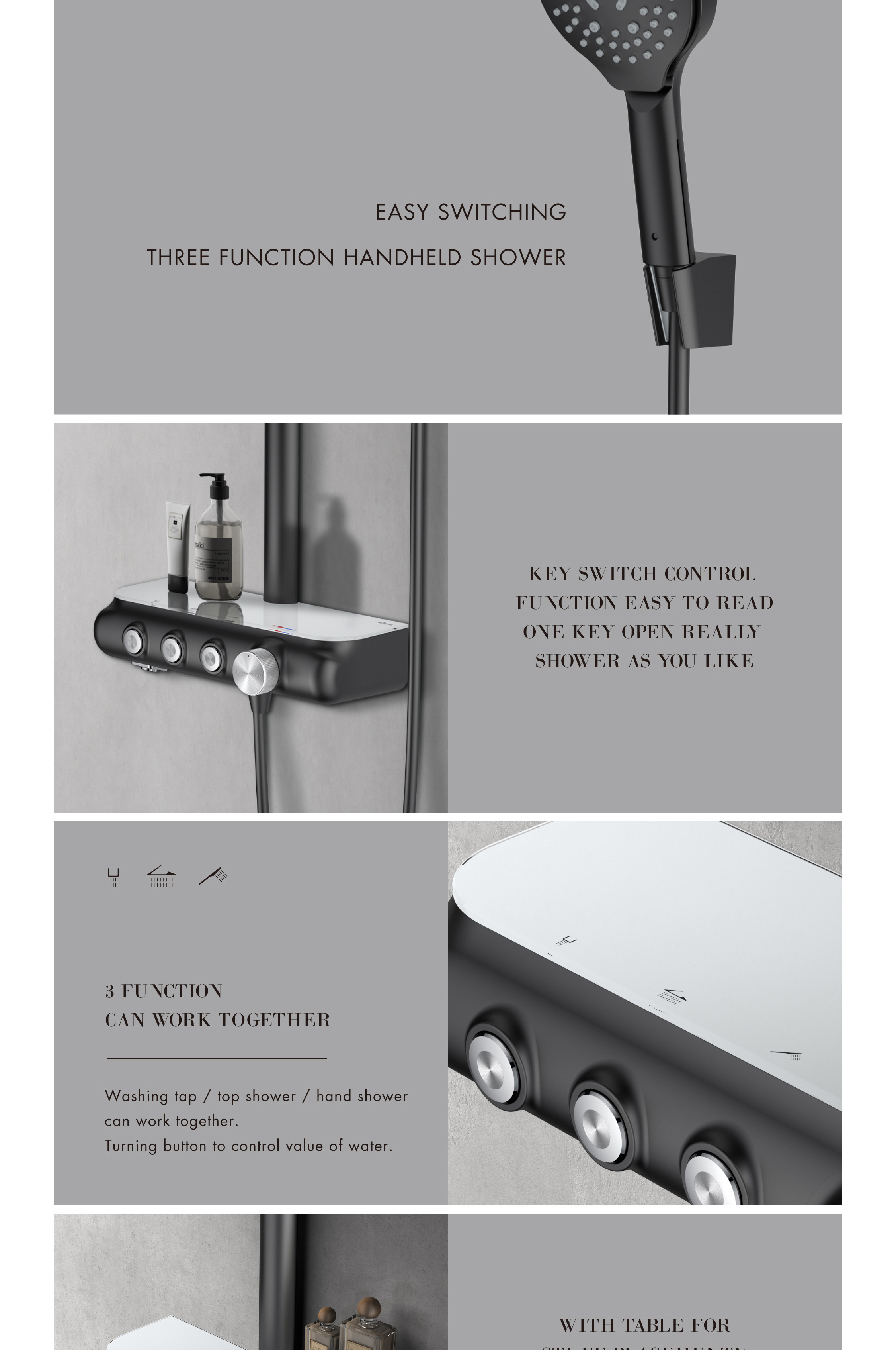 bathroom accessories, shower head, shower set, handheld shower head, ceiling mount rain shower head, multi function shower head