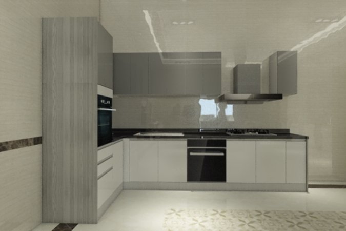 kitchen cabinets, kitchen storage solutions, plywood kitchen cabinets, glossy white cabinets, kitchen cabinet manufacturers, Kitkitchen cabinet suppliers