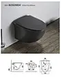Wholesale wall hang ceramic toilet sanitary ware bathroom toilet rimless wall hung toilet