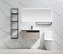 origin design bathroom cabinet,luxury sanitary ware,best bathroom furniture,bathroom vanitiy with smart LED mirror, bathroom cabinet with basin and faucet