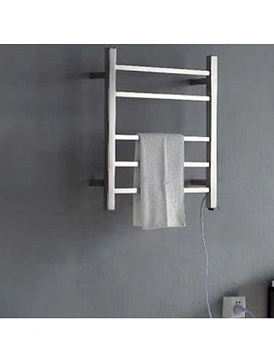 Chrome Bathroom Heated Towel Rail Towel Warmer Rack Stainless Steel Electric Towel Warmer Rack