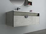Bathroom Cabinet With Unique Design Mirror