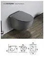 Wholesale wall hang ceramic toilet sanitary ware bathroom toilet rimless wall hung toilet