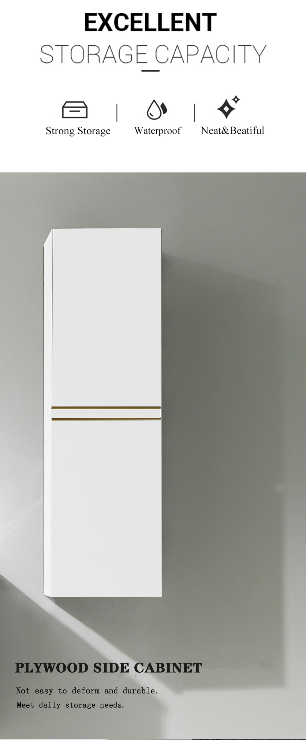 Wholesale factory supply, waterproof bathroom storage cabinet, bathroom vanity factory in China, integrated basin,bathroom mirror cabinet