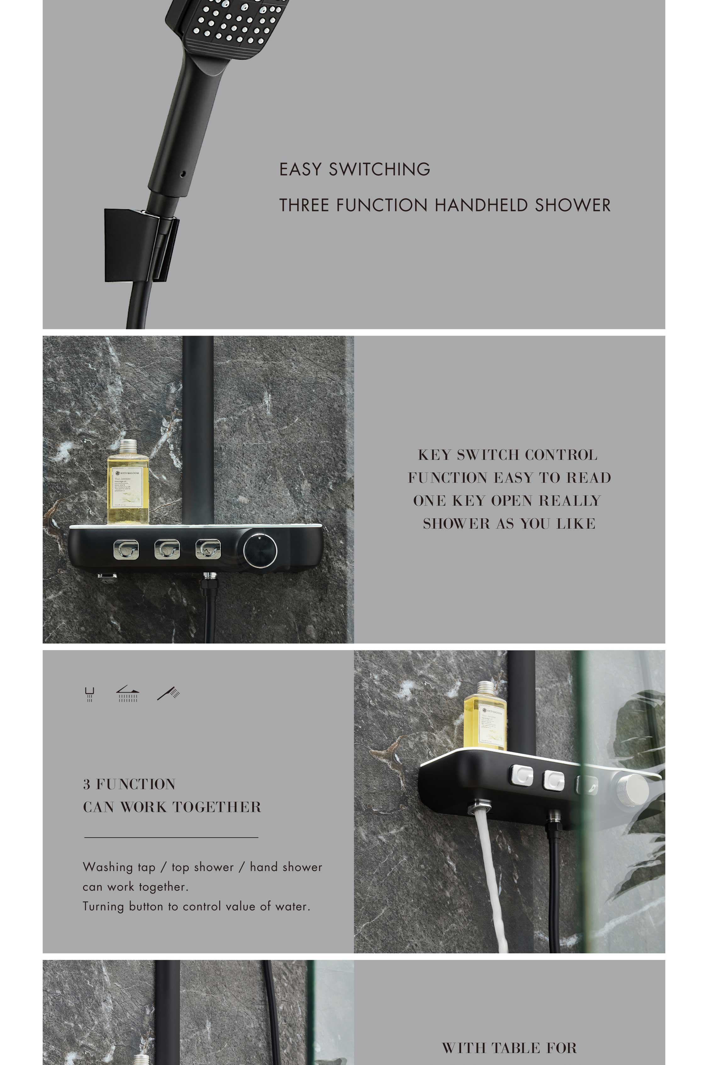 Bathroom Hot And Cold Mixer Showe
