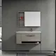 Fame European style bathroom furnitures plywood washroom modern bathroom vanities free standing cabinets with LED mirror cabinet