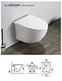 Wholesale wall hang ceramic toilet sanitary ware bathroom toilet rimless wall hung toilet
